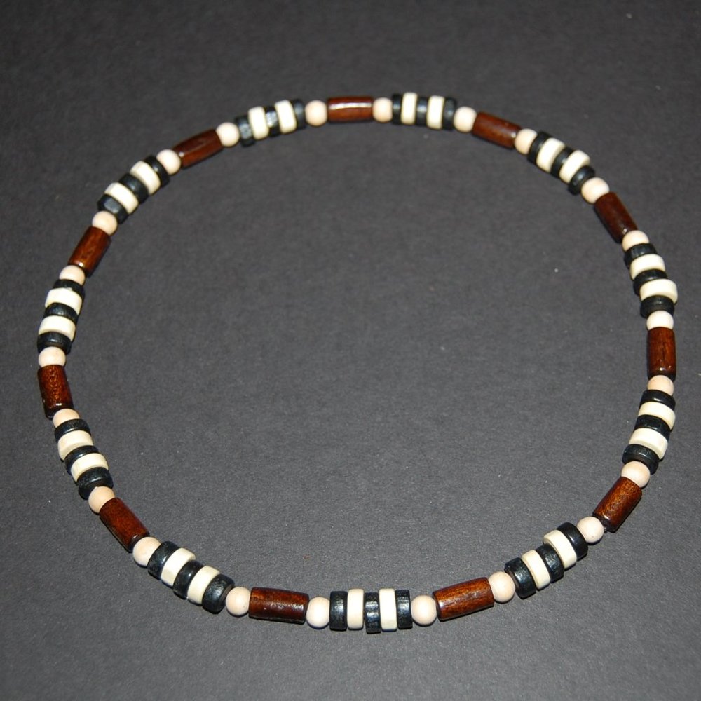 Men Necklace,Wood Necklace,Surfer Necklace,Tribal Style,Chocker,Beach Necklace